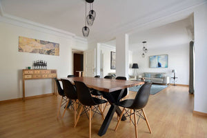 Interior of Airbnb in Cascais Portugal during digital nomad trip