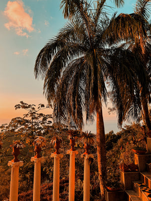 Digital nomads watching sunset in Jaco Costa Rica from public viewpoint beautiful