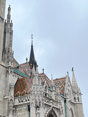 Beautiful architecture in Budapest of the renowned Fisherman's Bastion