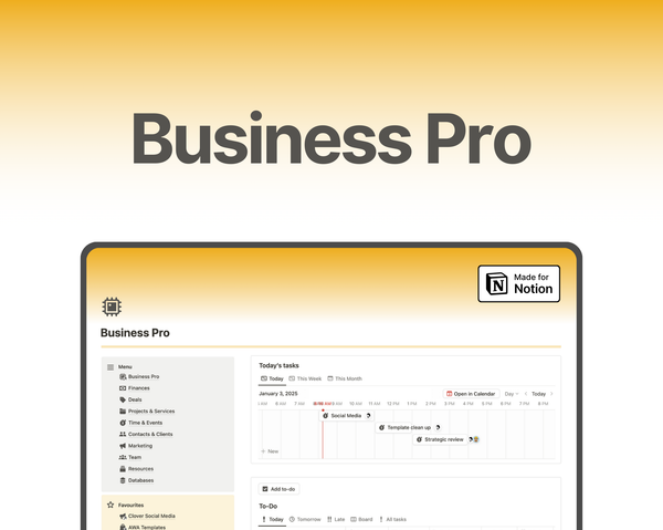 Business Pro on Notion