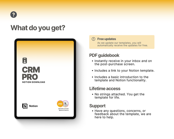 CRM Pro to monitor clients and deals for small businesses and freelancers