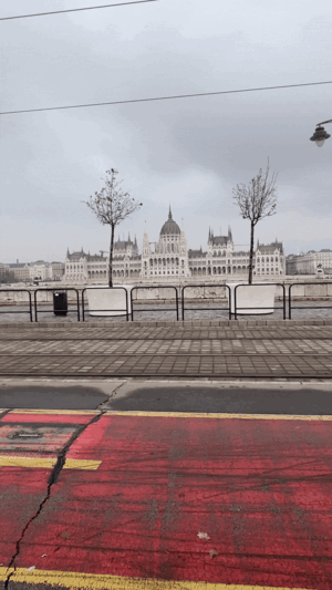 Lime scootering in Budapest Hungary